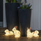 Verlicht kerstversiering voor binnen en buiten - 5 konijnen - 40 LEDs - Warm wit - Dimbaar - 15 cm hoog