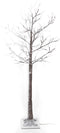 Verlichte bruine lichtboom - berkenboom 160cm met 144 led lichtjes classic warm