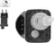 Verlichte decoratie ster - warm wit - 960 leds - 38 cm - metaal - krans - timer