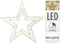 Verlichte decoratie ster - warm wit - 960 leds - 38 cm - metaal - krans - timer