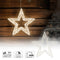 Verlichte decoratie ster - warm wit - 960 leds - 38 cm - metaal - krans - timer