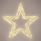 Verlichte decoratie ster - warm wit - 960 leds - 38 cm - metaal - krans - timer