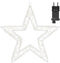 Verlichte decoratie ster - warm wit - 960 leds - 38 cm - metaal - krans - timer