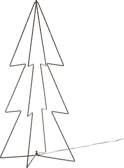 Verlichte figuren 3D kerstbomen / lichtbomen 91 cm voor buiten - Decoratieboom/3D boom met verlichting