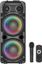 Verlichte Karaokeluidspreker - INOVALLEY - KA123-XXL - Bluetooth V5.0 - 75 cm - 900 W - Zwart