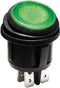 VERLICHTE ROCKERSCHAKELAAR - GROENE LED 12 V - 2P DPST / ON-OFF (R13244BG/LED)