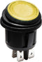 VERLICHTE ROCKERSCHAKELAAR - ORANJE LED 12 V - 2P DPST / ON-OFF (R13244BY/LED)