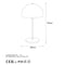 Verlichting - Tafellamp Vintage Metaal 28x28x50cm - Stijlvolle Lucille - Sfeervolle Verlichting voor Elk Interieur