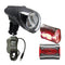 Verlichtingsset Busch und Müller IXON IQ Premium 80 Lux + IXBLACK Senso - zwart