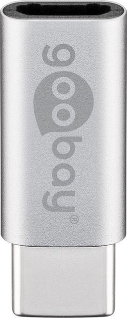 Verloopstekker USB C Micro-USB B Zilver