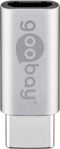 Verloopstekker USB C Micro-USB B Zilver