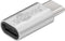 Verloopstekker USB C Micro-USB B Zilver