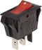 VERMOGEN ROCKERSCHAKELAAR 10A-250V SPST ON-OFF - MET ORANJE NEONLAMPJE (R902/A)
