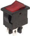 VERMOGEN ROCKERSCHAKELAAR 3A-250V SPST ON-OFF - MET ROOD NEONLICHT (R1944A)