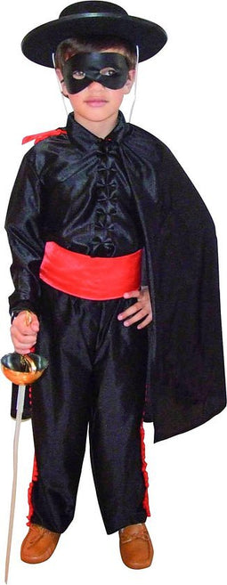 Vermomming als gemaskerde weldoener voor jongens - Verkleedkleding - 134-146