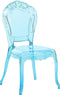 VERMONT - Eetkamerstoel - Blauw - Polycarbonaat