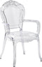 VERMONT - Eetkamerstoel - Transparant - Polycarbonaat