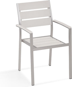 VERNIO - Tuinstoel set van 6 - Wit - Kunsthout