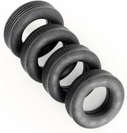 Veroma 1:16 Dieplader Banden Massief rubber 14 mm 4 stuk(s)