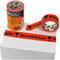 Verpakkingstape CleverPack breekbaar 50mmx66m PP - oranje/zwart - 18 rollen ( 6 x 3 rollen)