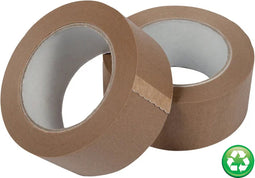 Verpakkingstape IEZZY - gerecycled papier - 50mm x 50 meter - bruin