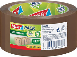 Verpakkingstape Tesa 50 mm x 66 m eco bruin - 58154