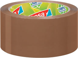 Verpakkingstape Tesa 50mmx66m Eco bruin | 6 stuks