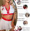 Verpleegsters Cosplay Kostuum - Diepe V-hals - Lingerie