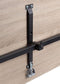 Verrijdbare klaptafel Perudo breed 120CM diep 80CM bladkleur Havanna framekleur Aluminium (RAL9006)