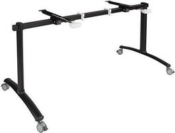Verrijdbare klaptafel Perudo breed 140CM diep 80CM bladkleur Wit framekleur Wit (RAL9010)