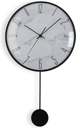 Versa Muurklok Versa Slinger Metaal Kristal Hout Mdf 4,5 X 56 X 29 Cm