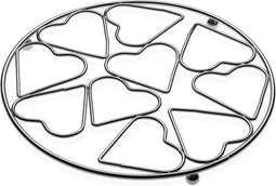 Versa Onderzetter - Hartjes - Metaal/Staal - 20 x 1 x 20 cm