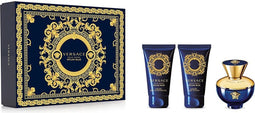 Versace Dylan Blue pour Femme Giftset - 50 ml eau de parfum spray + 50 ml showergel + 50 ml bodylotion - cadeauset voor dames