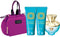 Versace Dylan Turquoise pour Femme Giftset - 100 ml eau de toilette spray + showergel 100 ml + bodygel 100 ml + toilettas - cadeauset voor heren
