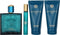 Versace Eros Giftset - 100 ml eau de parfum spray + 10 ml eau de parfum tasspray + 75 ml showergel + 75 ml aftershave balm - cadeauset voor heren