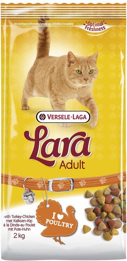 Versele-Laga Lara - Adult - Kalkoen/Kip - Kattenvoer - 2 kg