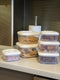 Vershoudbakjes - Mealprep dozen - 1.5 Liter - Wit Deksel - (Set van 5)