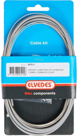 Versnellingskabelset Elvedes Nexus 3 1700 / 2250 mm RVS - zilver (op kaart)
