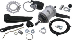 Versnellingsnaaf 3 speed Sturmey Archer AWC terugtraprem - compleet met versteller