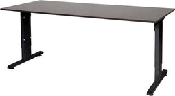 Verstelbaar Bureau - 180x80 logan - zwart frame