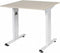 Verstelbaar Bureau - 80x80 robson - wit frame