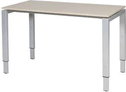 Verstelbaar Bureau - Domino 120x60 Eiken - alu frame