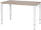 Verstelbaar Bureau - Domino 120x60 Havana Kersen - wit frame