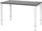 Verstelbaar Bureau - Domino 120x60 logan - wit frame