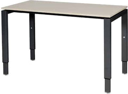 Verstelbaar Bureau - Domino 120x60 robson - zwart frame