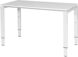 Verstelbaar Bureau - Domino 120x60 wit - wit frame