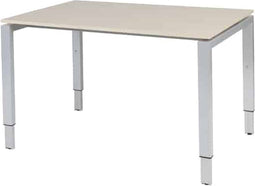 Verstelbaar Bureau - Domino 120x80 Eiken - alu frame