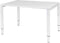 Verstelbaar Bureau - Domino 120x80 grijs - wit frame