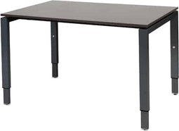 Verstelbaar Bureau - Domino 120x80 logan - zwart frame