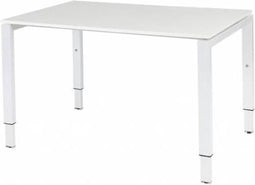 Verstelbaar Bureau - Domino 120x80 wit - wit frame